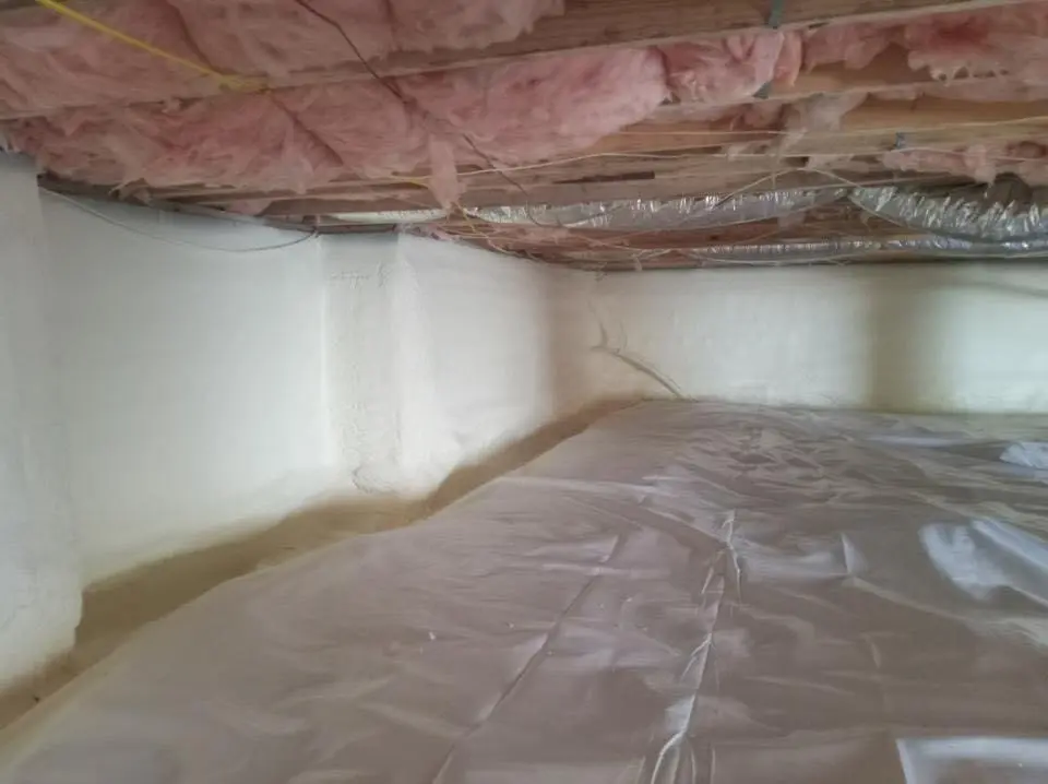 Crawl space encapsulation with closed-cell spray foam for Roof Maintenance in Clayton